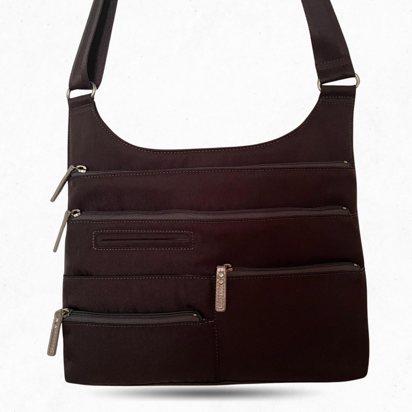 TEELA - Ink x Grey | Multi-Pocket Shoulder Bag | Medium